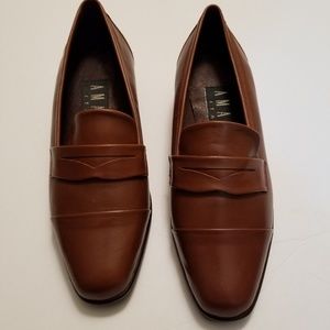 Amalfi by Rangoni Brown Leather Loafers Size 4C